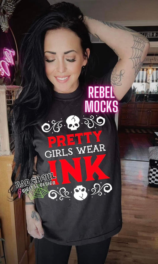 Pretty Girls Wear Ink Black Tee