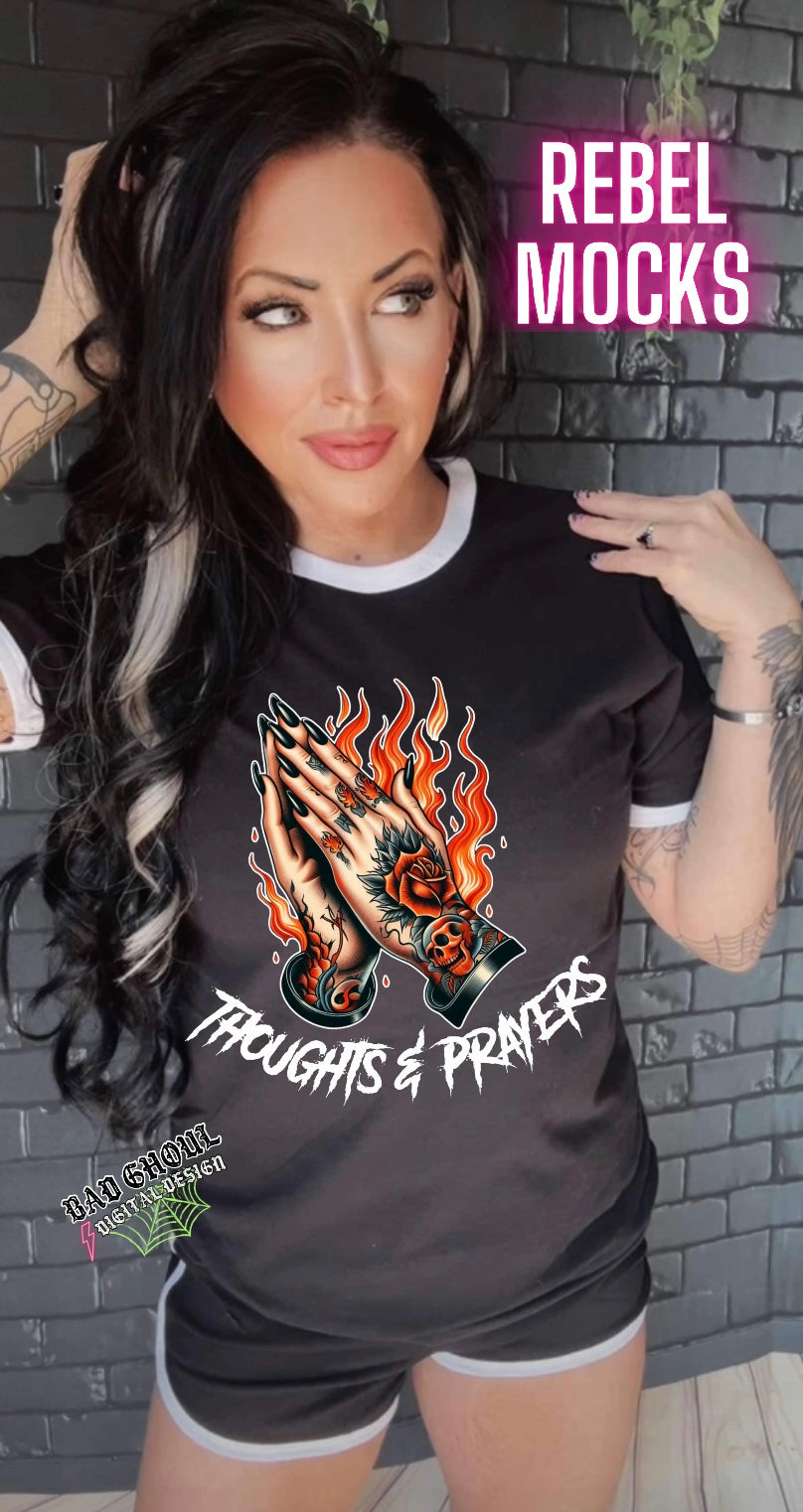 Thoughts & Prayers Ringer Tee