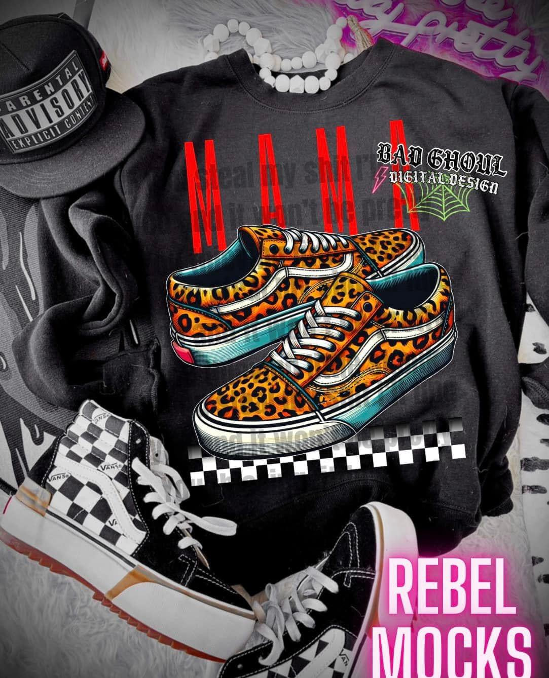 Mama Black Crew Neck sweatshirt Pullover