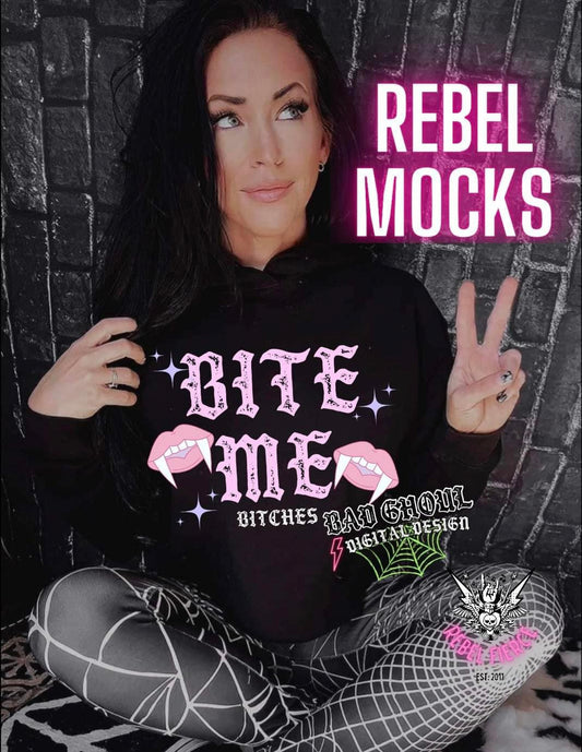 Bite Me Bitches Crop Hoodie