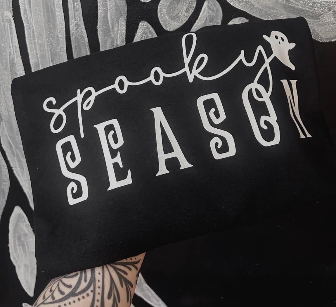 Spooky Season Black Crew Neck Sweatshirt