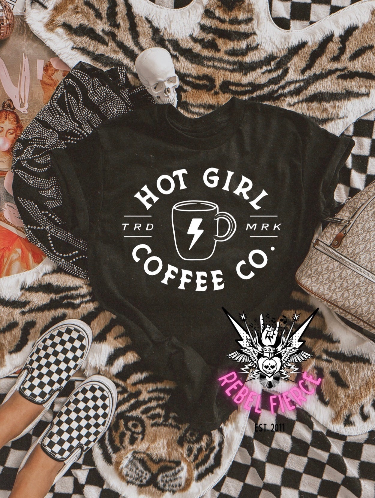 Hot Girl Coffee Co Black Tee