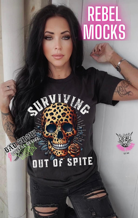 Surviving Out Of Spite Black Tee