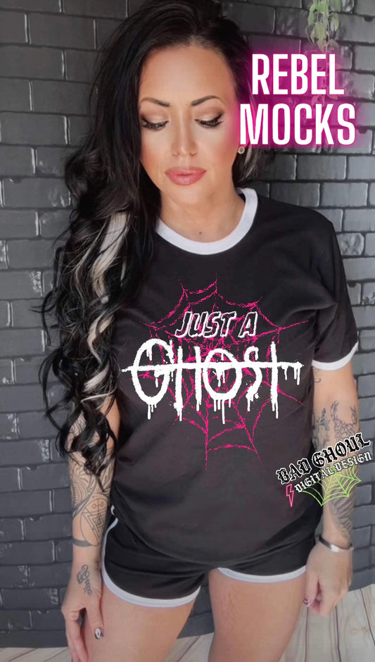 Just a Ghost Ringer Tee