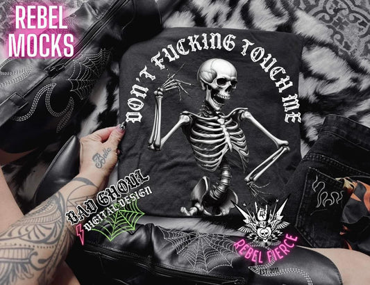 Don’t Fucking Touch Me Black Tee