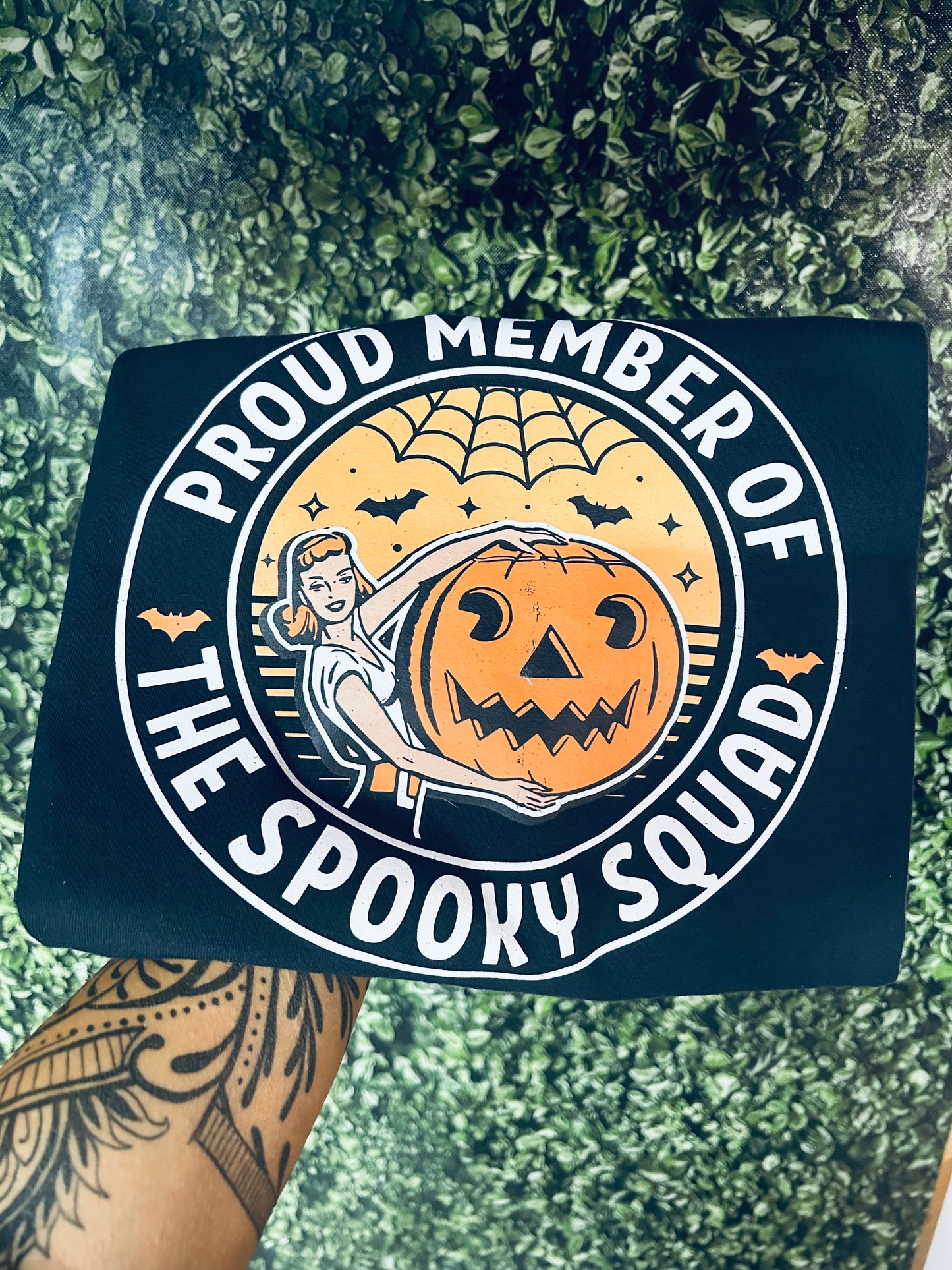 Proud Member of The Spooky Squad Black Tee