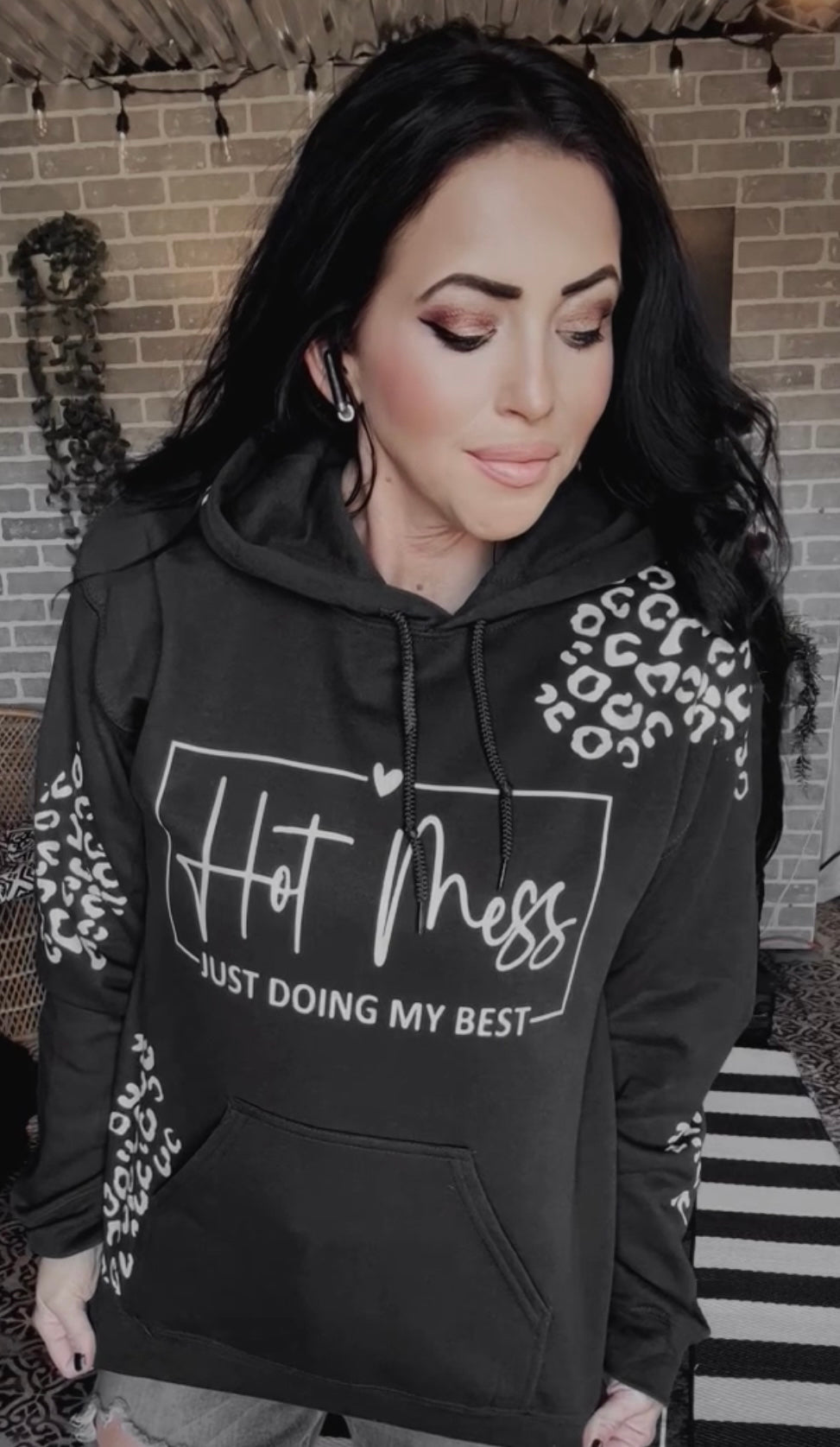 Hot Mess Black Hoodie