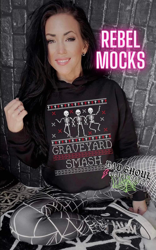 Graveyard Smash Black Hoodie