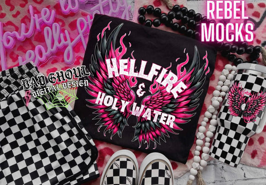 Hellfire & Holy Water Black Tee