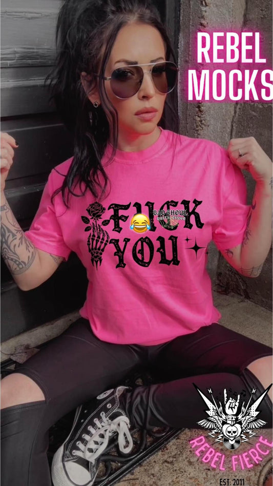 Fuck You Neon Pink Tee