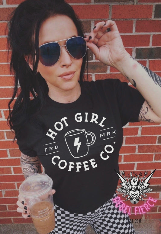 Hot Girl Coffee Co Black Tee