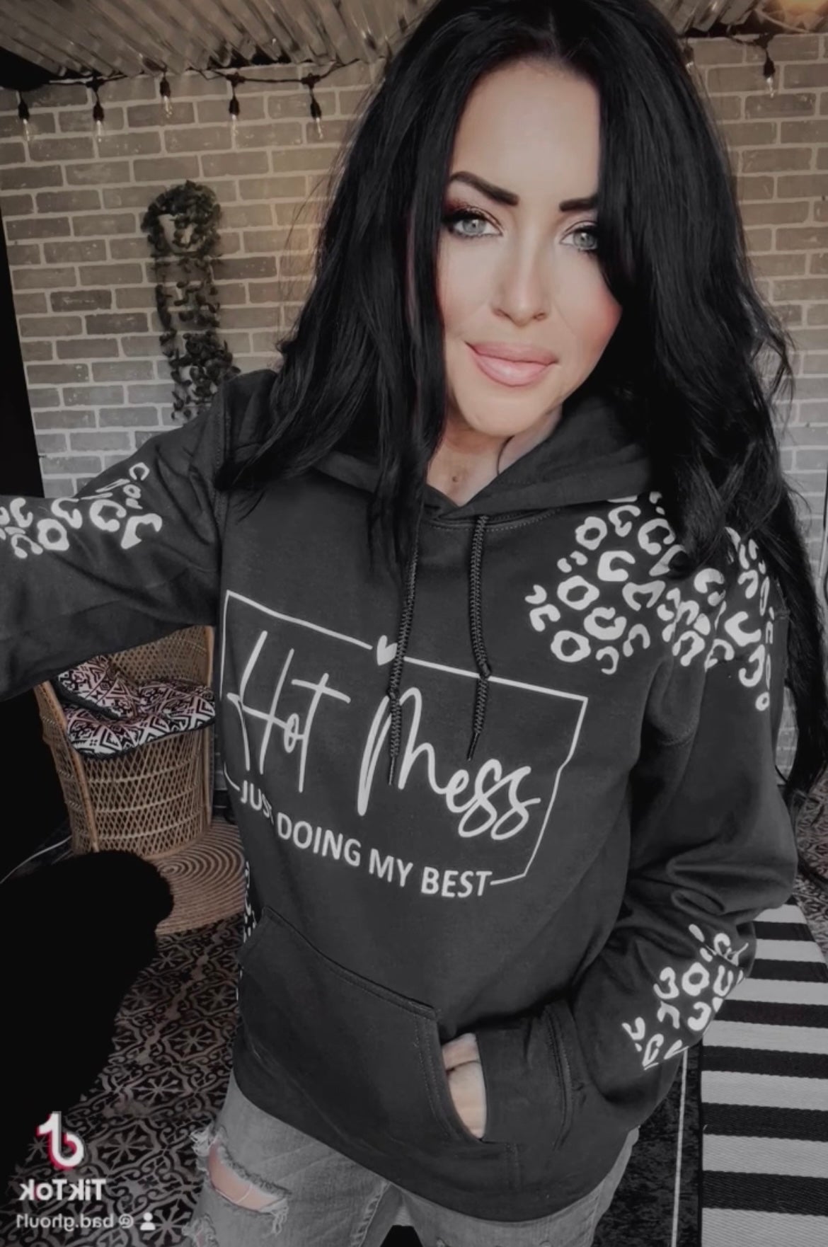 Hot Mess Black Hoodie