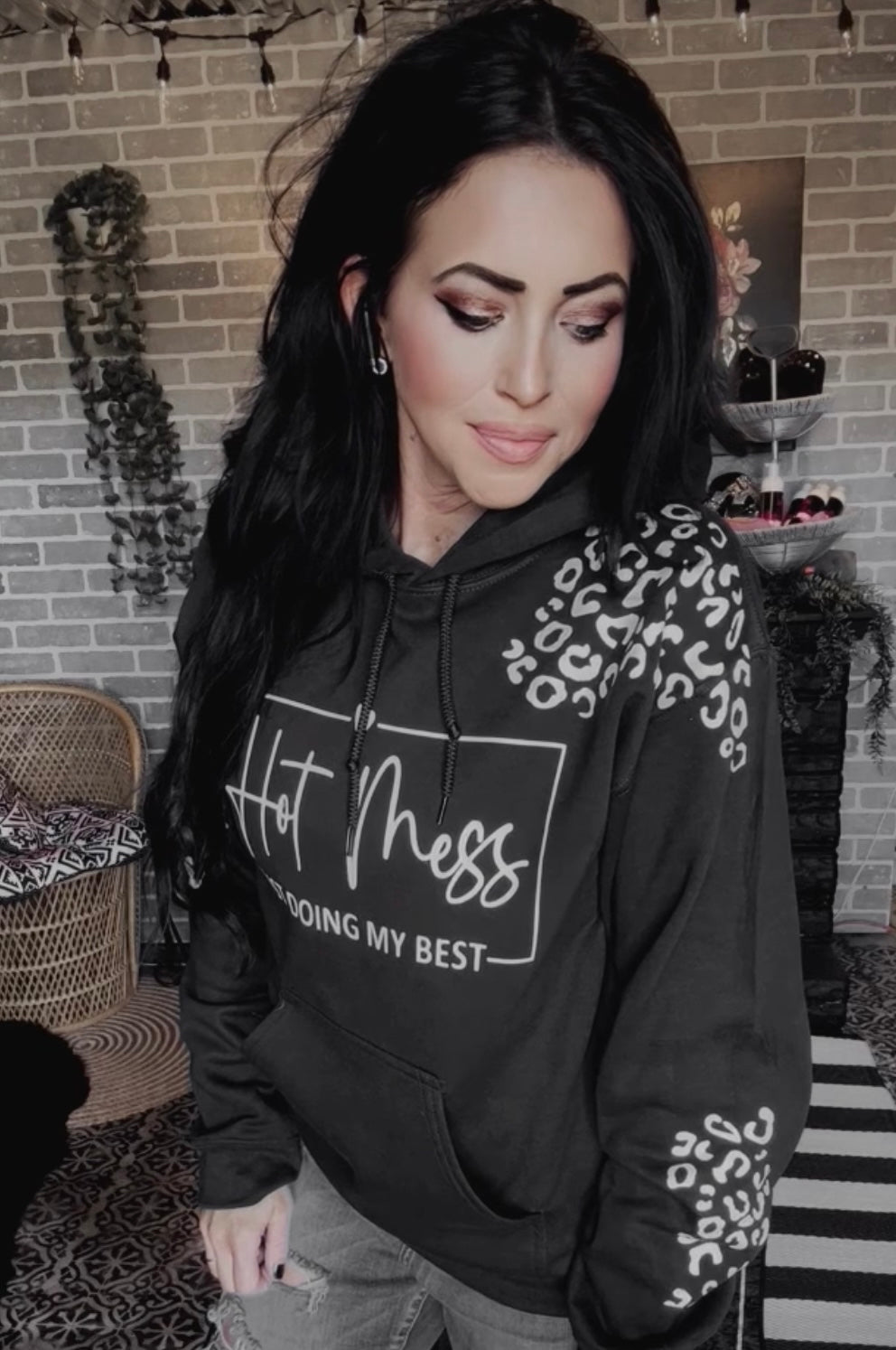 Hot Mess Black Hoodie