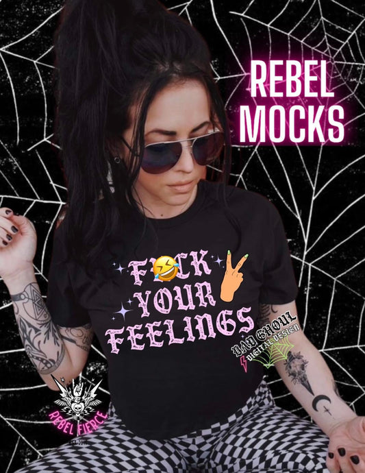 Fuck Your Feelings Black Tee