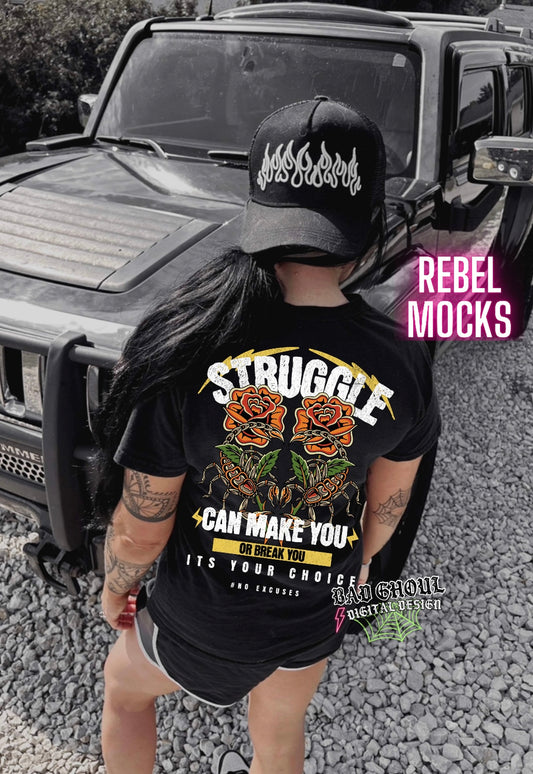 Make You Or Break You Back Print Tee