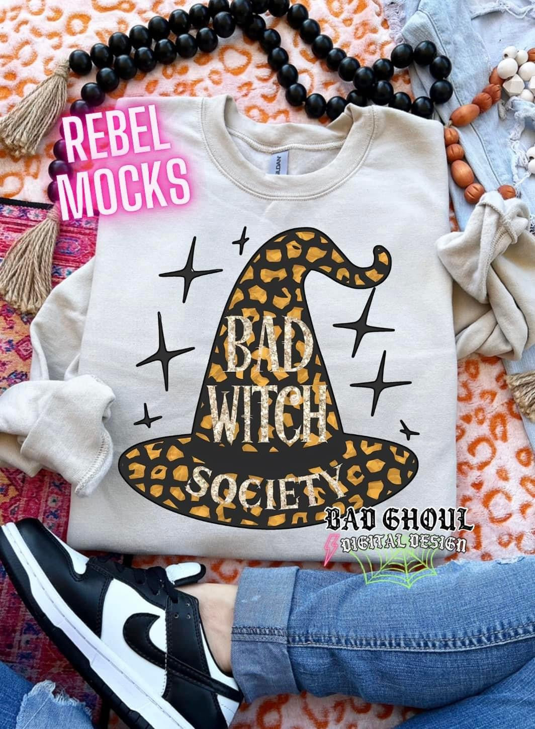 Bad Witch Society Cream Sweatshirt Crew Neck Sweatshirt Pullover