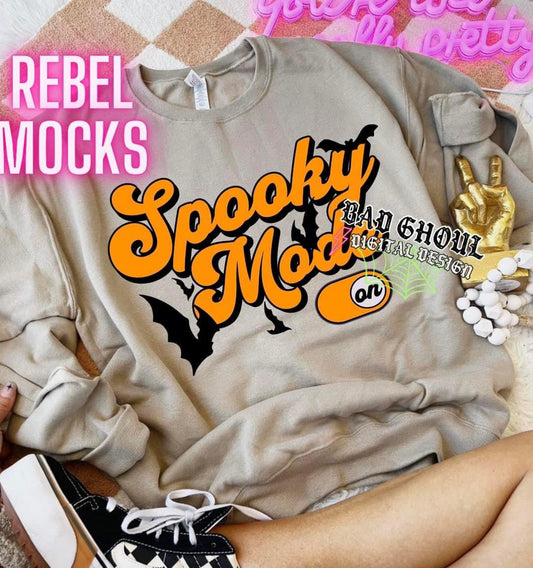 Spooky Mode ON Crew Neck Sweatshirt