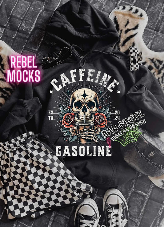 Caffeine and Gasoline Hoodie