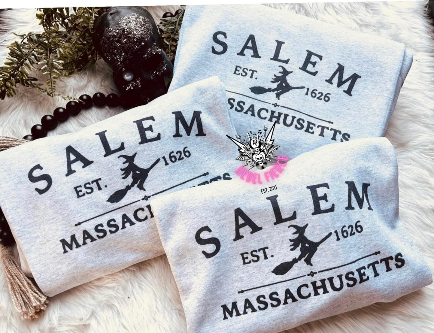 Salem Crew Neck Pullover Sweatshirt