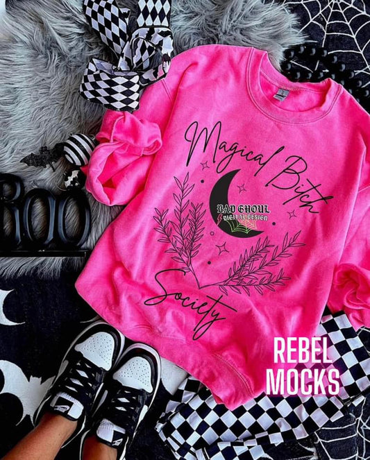 Magical Bitch Society Crew Neck Sweatshirt Pullover