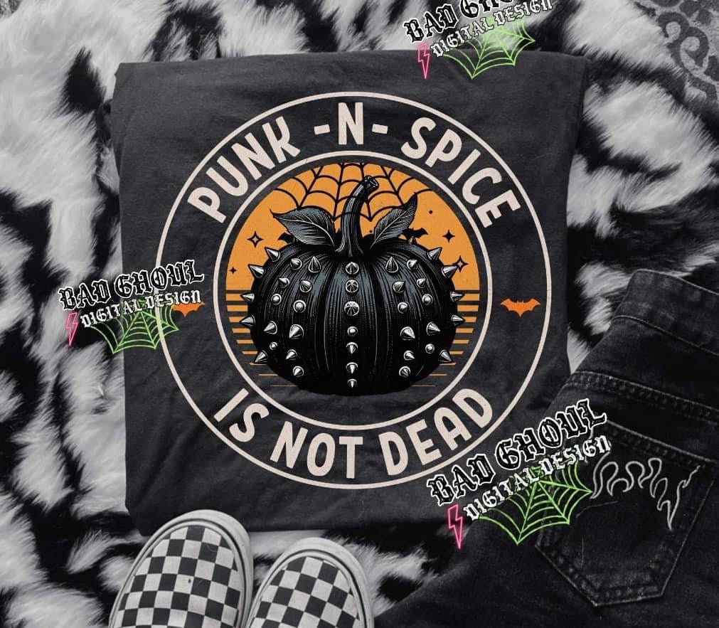 Punk N Spice Is Not Dead Black Tee