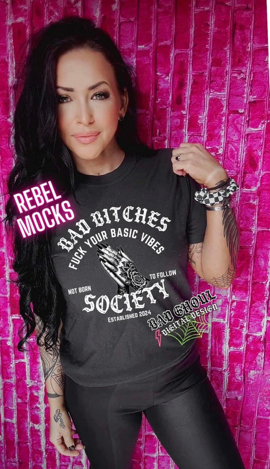 Bad Bitches Society Black  Tee