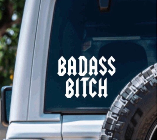 Badass Bitch Car Decal